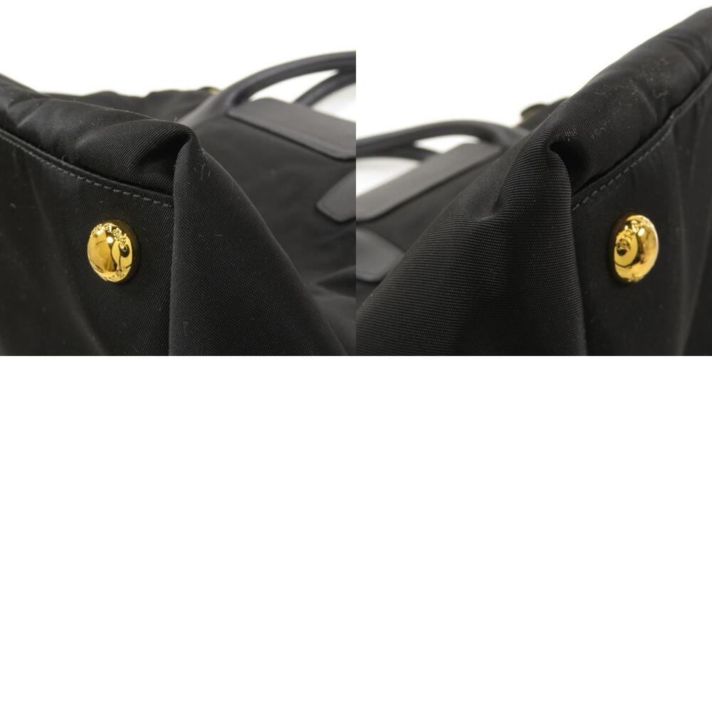 Prada Tessuto saffiano leather tote bag black - Picture 10 of 11